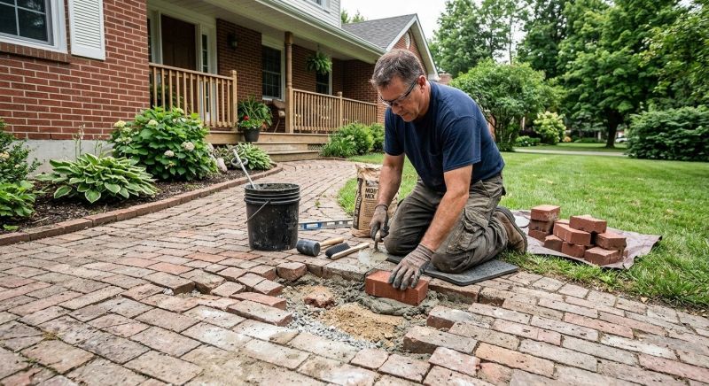 Brick Flatwork Repair in Midvale, UT