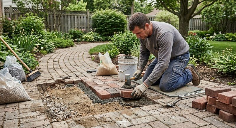 Brick Hardscape Repair in Salt Lake County, UT