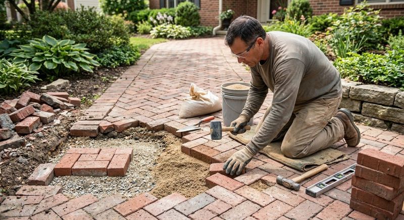 Brick Hardscape Repair in Salt Lake County, UT