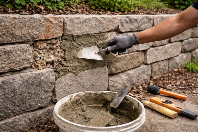 Brick Retaining Wall Repair in Salt Lake County, UT