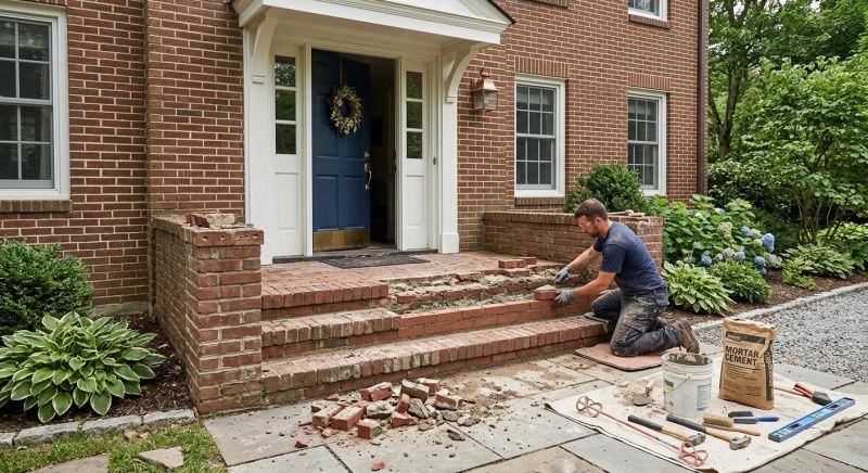 Brick Steps Repair in Salt Lake County, UT