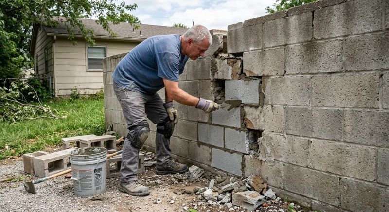 Cement Block Repair in Salt Lake County, UT