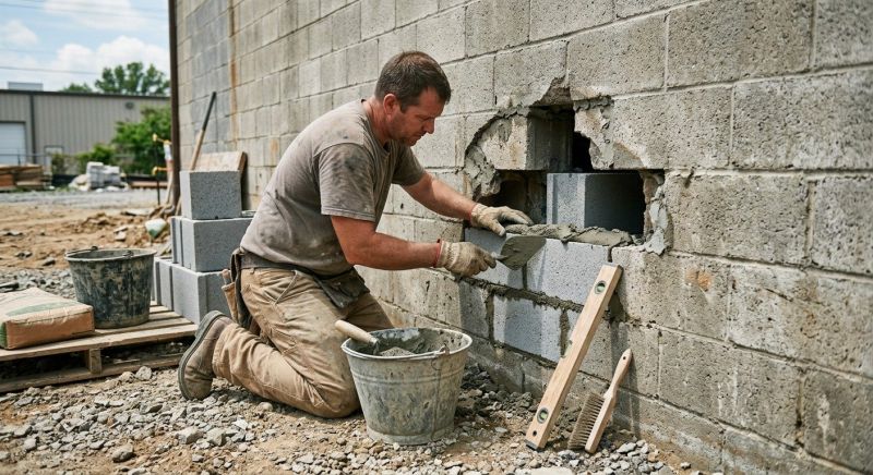 Cinder Block Repair in Salt Lake County, UT