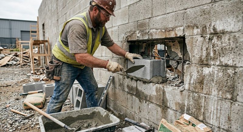 Cinder Block Repair in Salt Lake County, UT