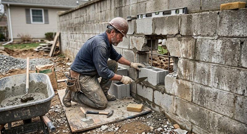 Concrete Block Repair in Pleasant Grove, UT