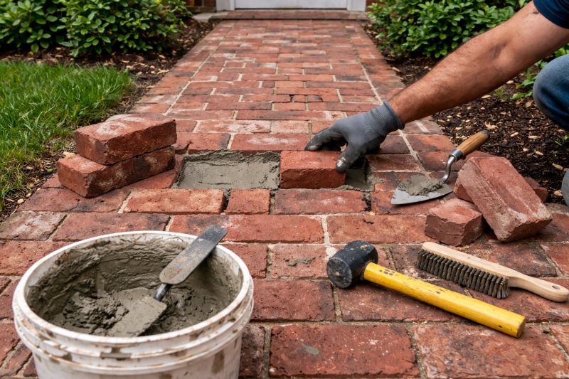 Entryway Brick Repair in Salt Lake County, UT