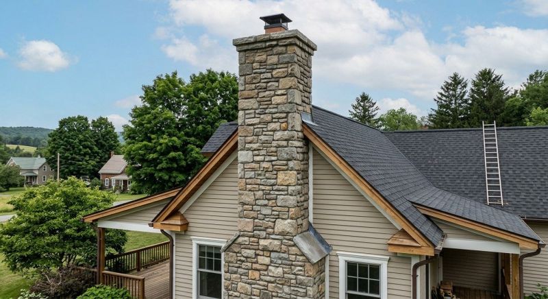 Stone Chimney Installation in Magna, UT