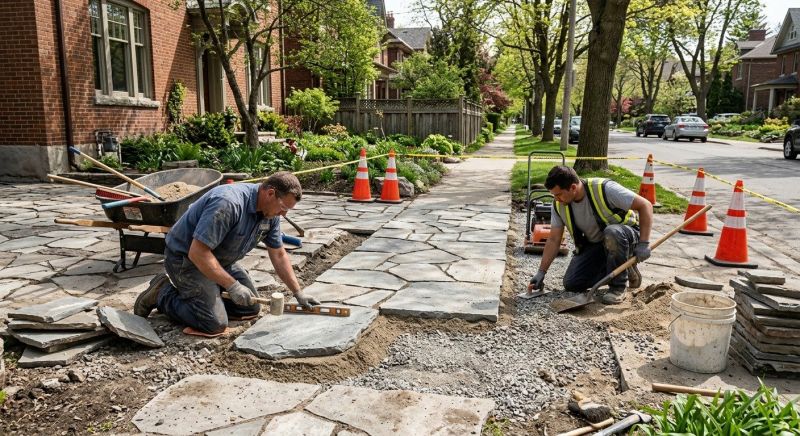 Stone Walkway Repair in Salt Lake County, UT