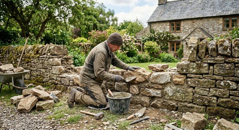 Stone Wall Repair in Farmington, UT