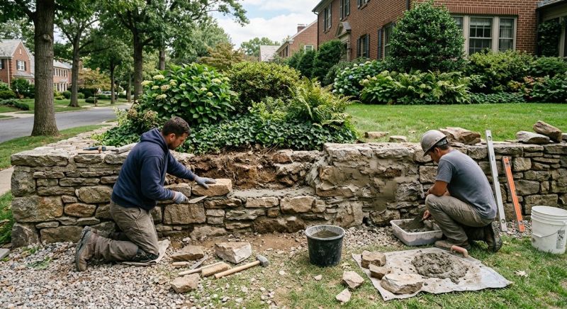 Stone Wall Repair in Midvale, UT