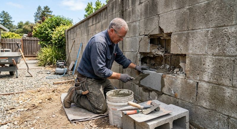 Stone Wall Repair in Sandy, UT